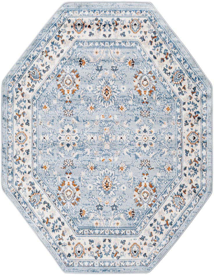 Detail image of 5' 3 x 5' 3 Charlotte Octagon Rug