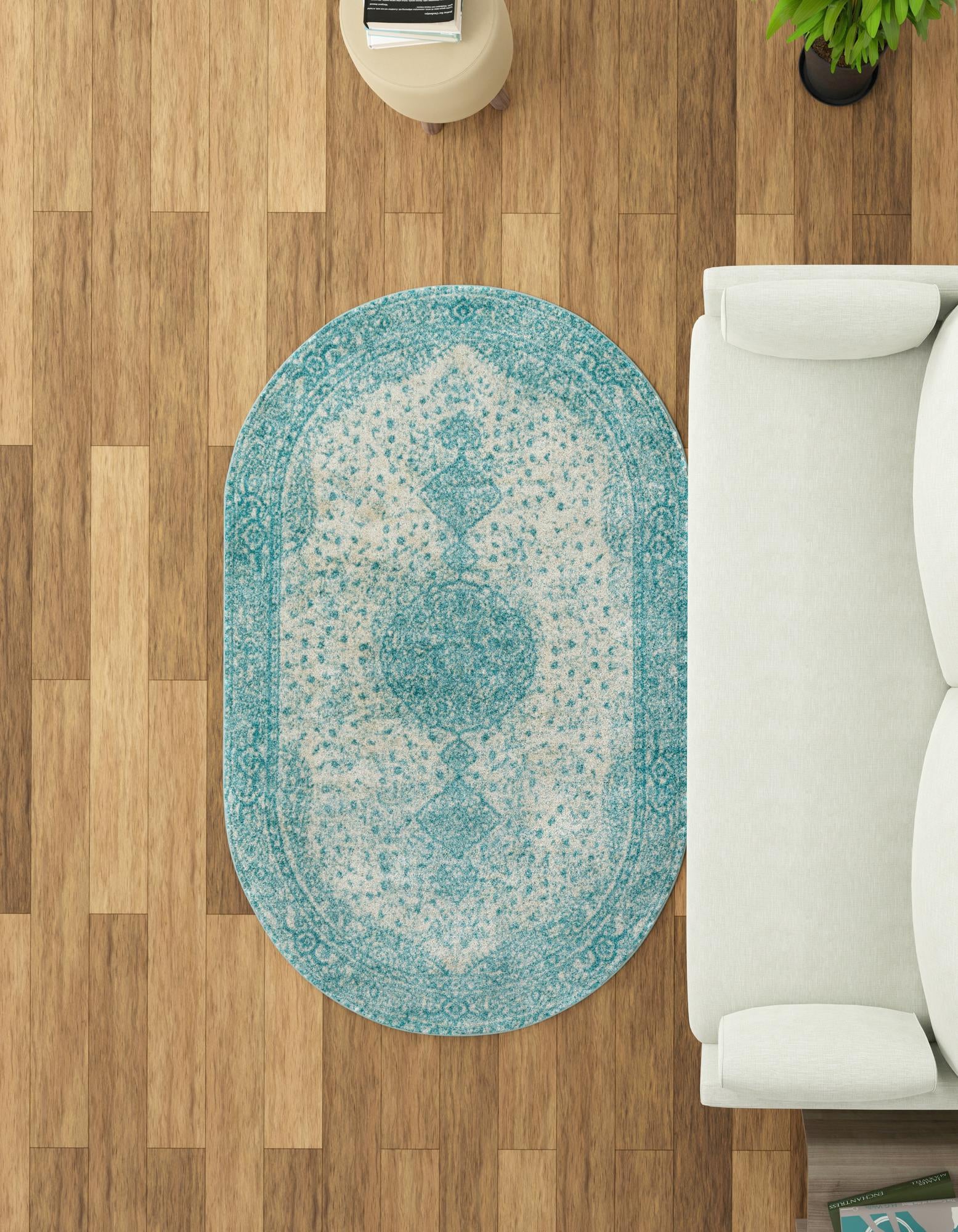 5' 3 x 8' Dover Oval Rug