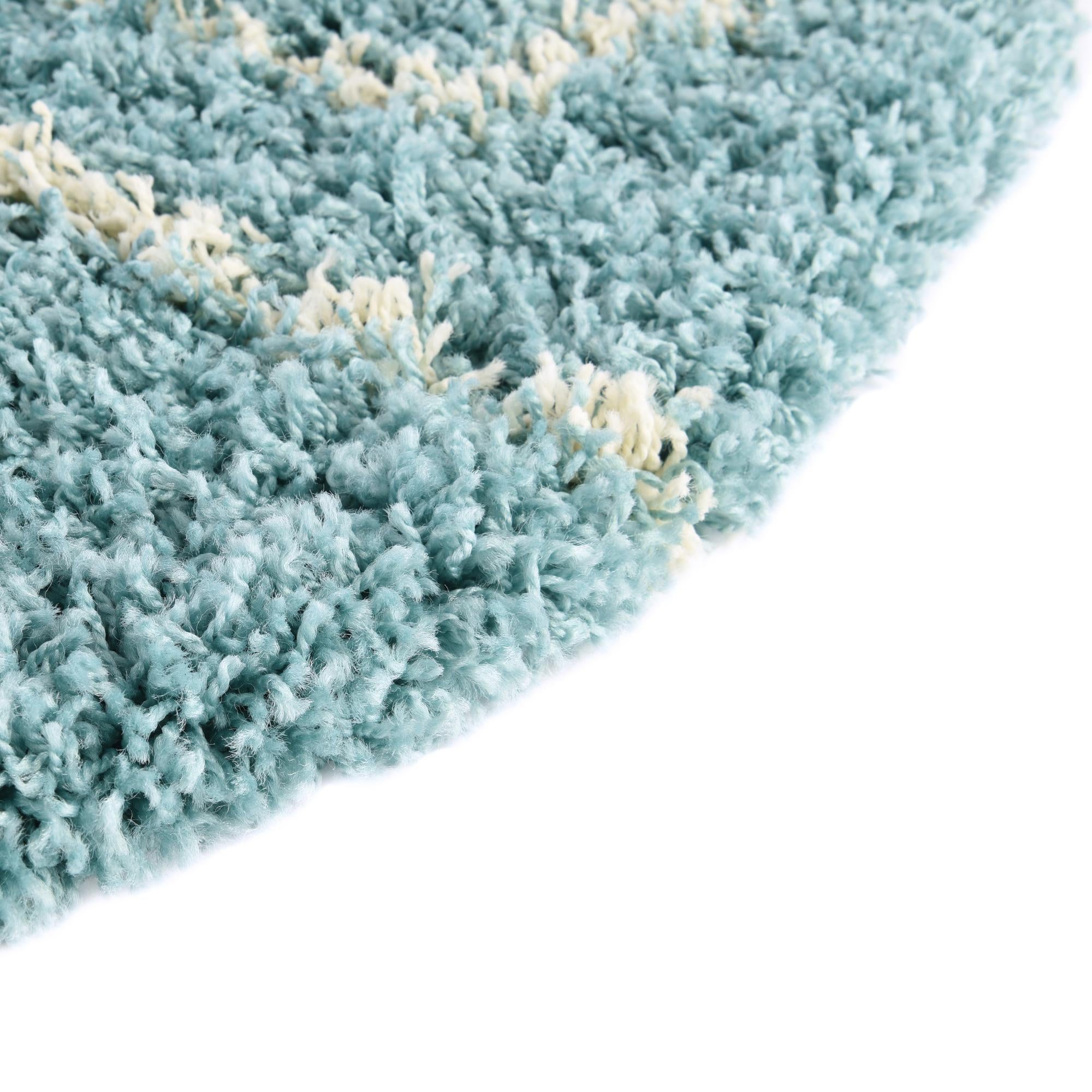 4' x 6' Lattice Shag Oval Rug