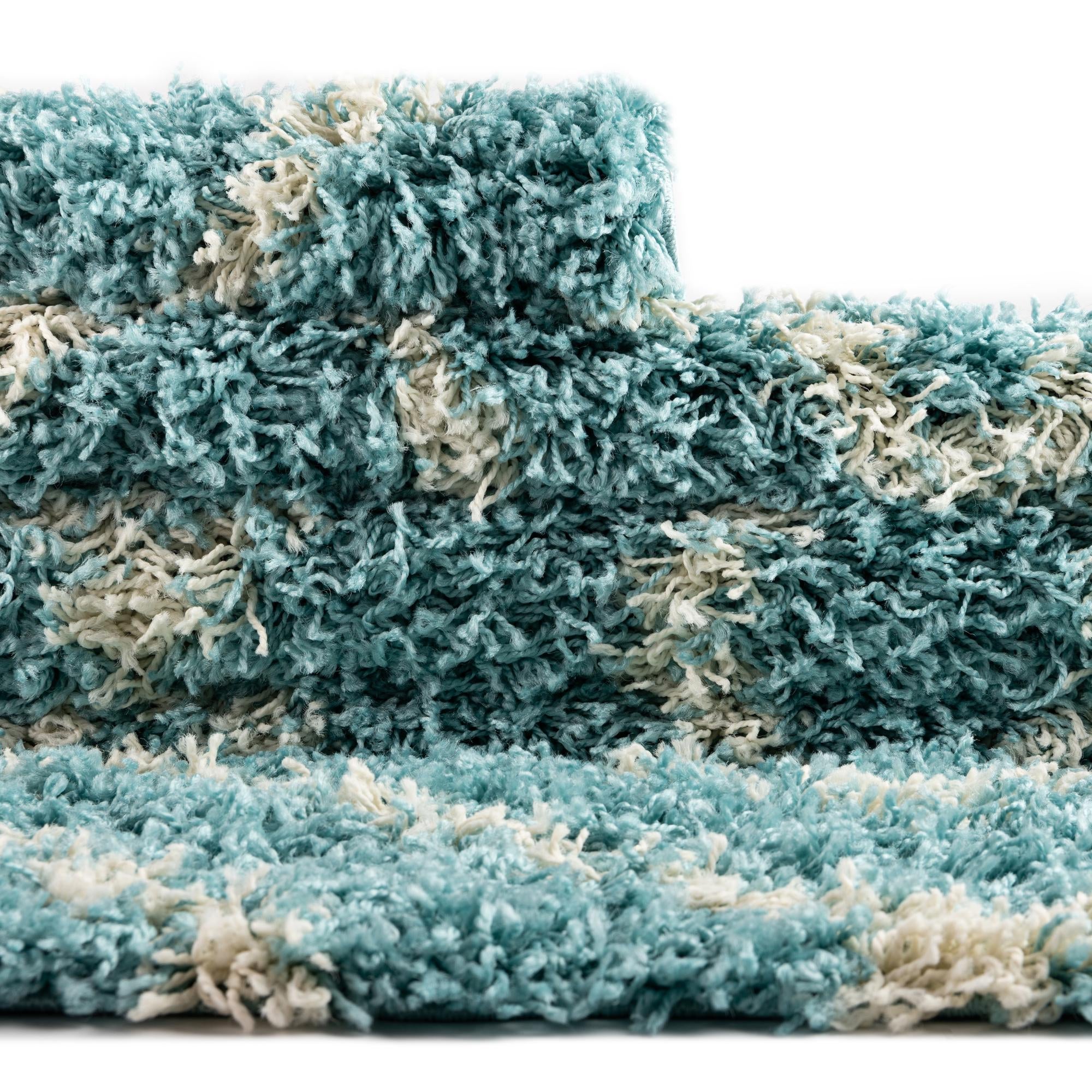 4' x 6' Lattice Shag Oval Rug