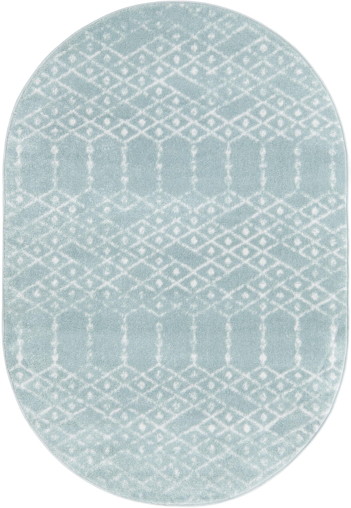 4' x 6' Paxon Trellis Oval Rug