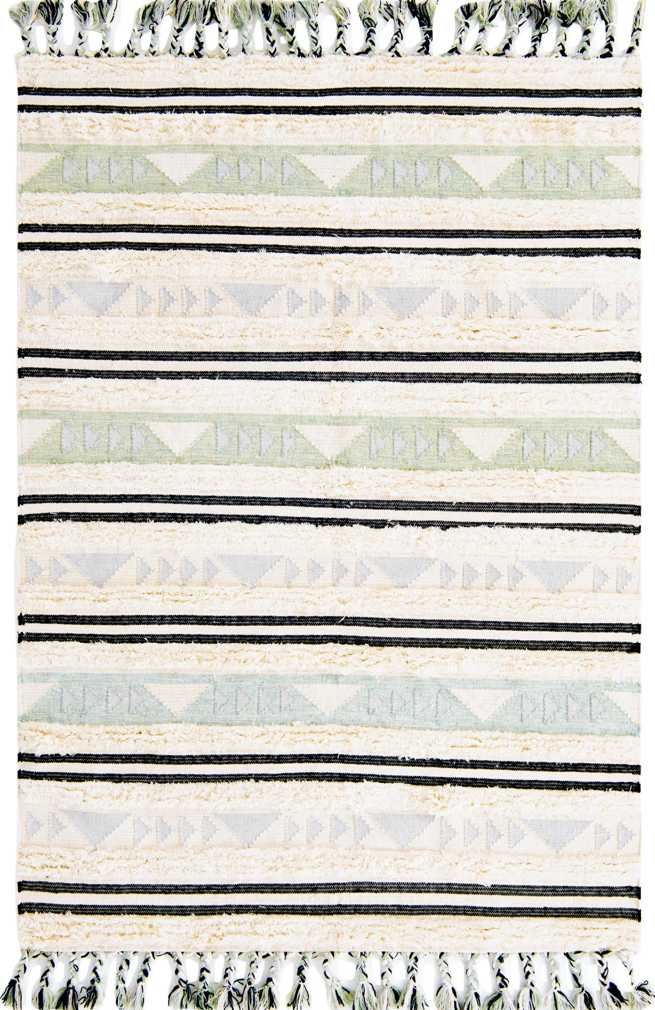 6' 1 x 9' Hand Woven Arizona Wool Rug