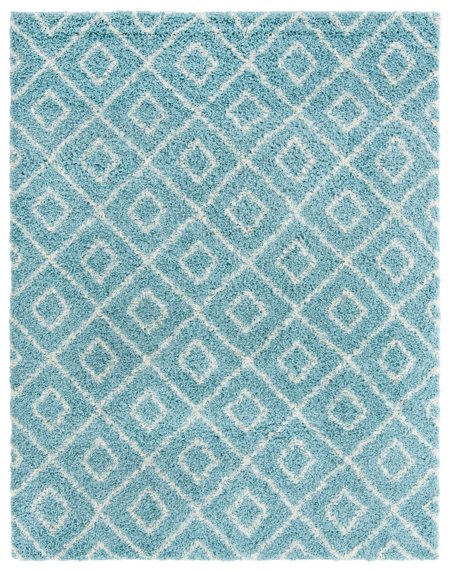 7' 10 x 10' Lattice Shag Rug