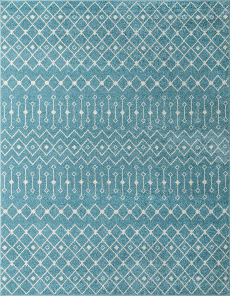 Detail image of 10' 8 x 14' Moroccan Trellis Rug