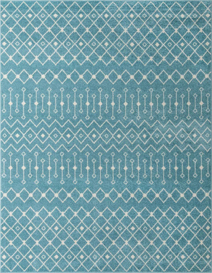 Detail image of 10' x 13' Moroccan Trellis Rug
