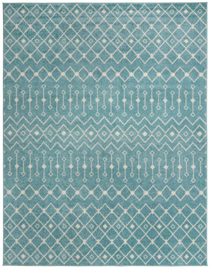 Detail image of 9' x 12' Moroccan Trellis Rug