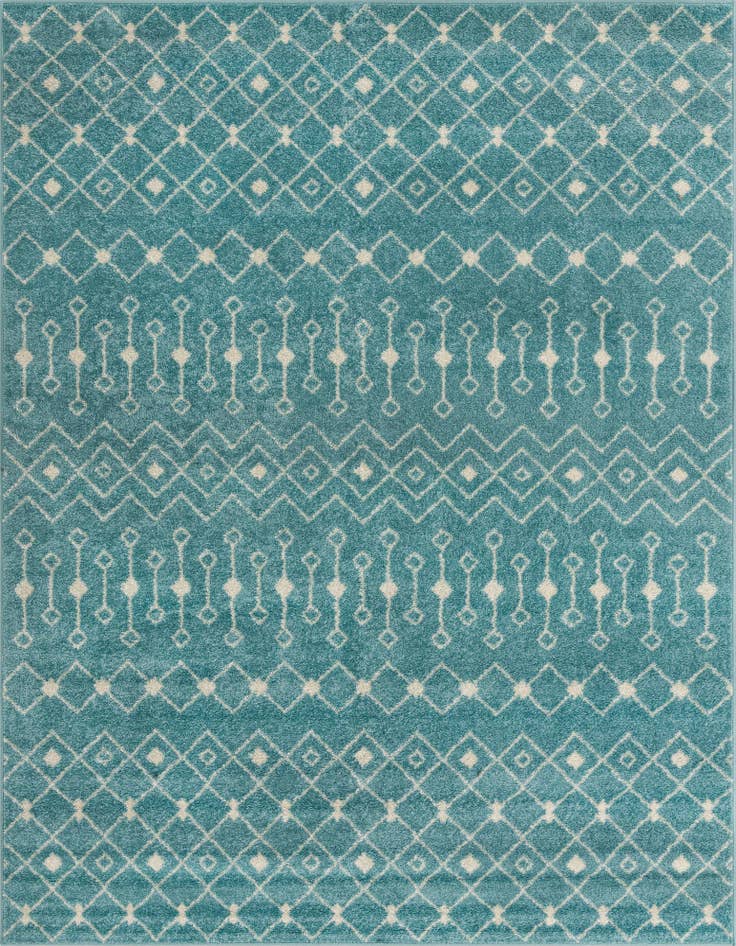 Detail image of 7' 10 x 10' Moroccan Trellis Rug