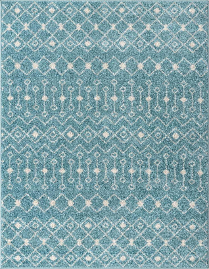 Detail image of 5' 3 x 8' Moroccan Trellis Rug