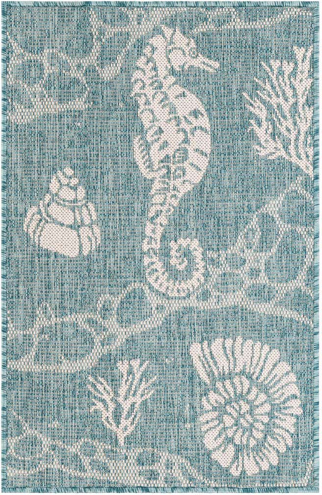 2' x 3' Easy-Clean Coastal Indoor / Outdoor Rug
