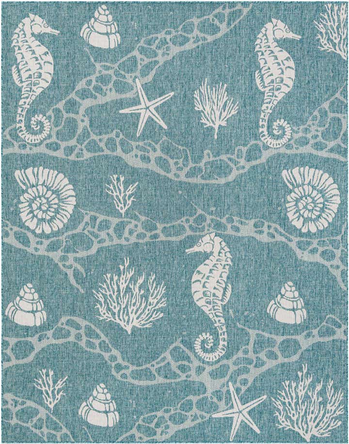 7' 10 x 10' Easy-Clean Coastal Indoor / Outdoor Rug