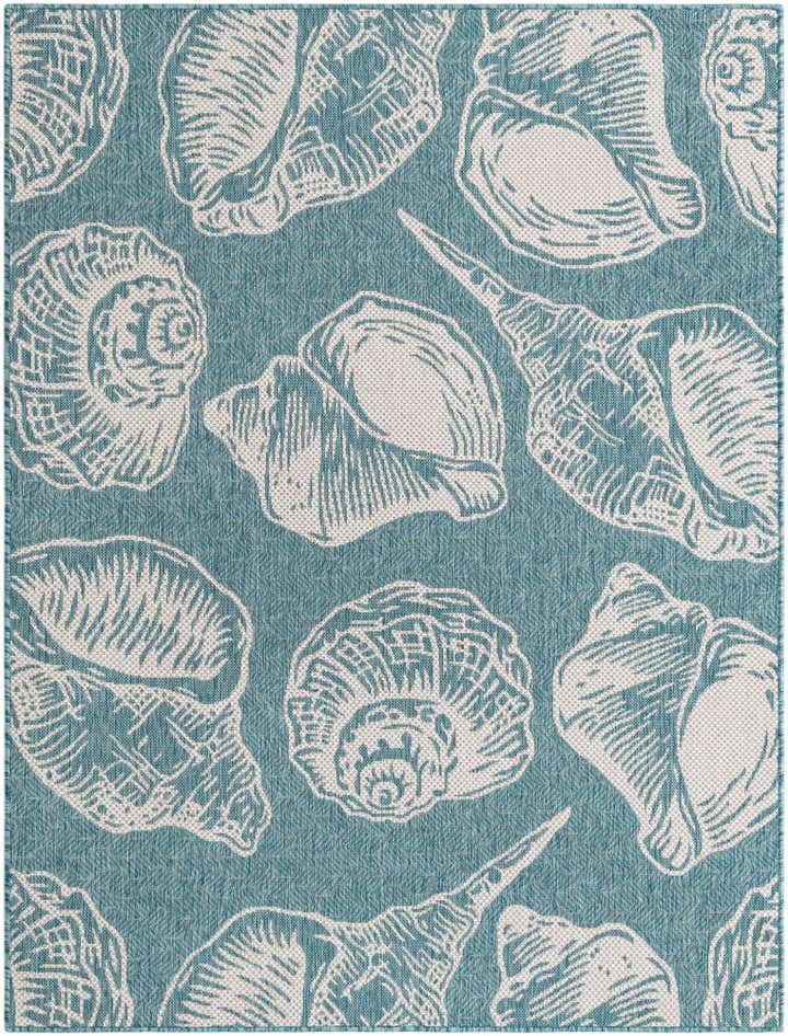 5' 3 x 7' Easy-Clean Coastal Indoor / Outdoor Rug