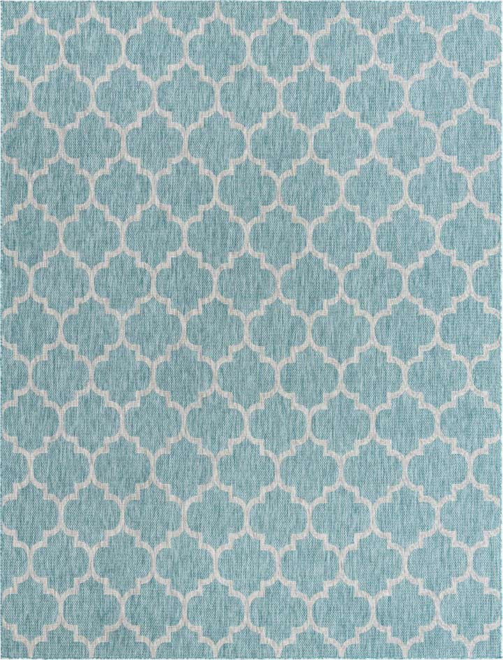 305cm x 400cm Easy-Clean Lattice Indoor / Outdoor Rug