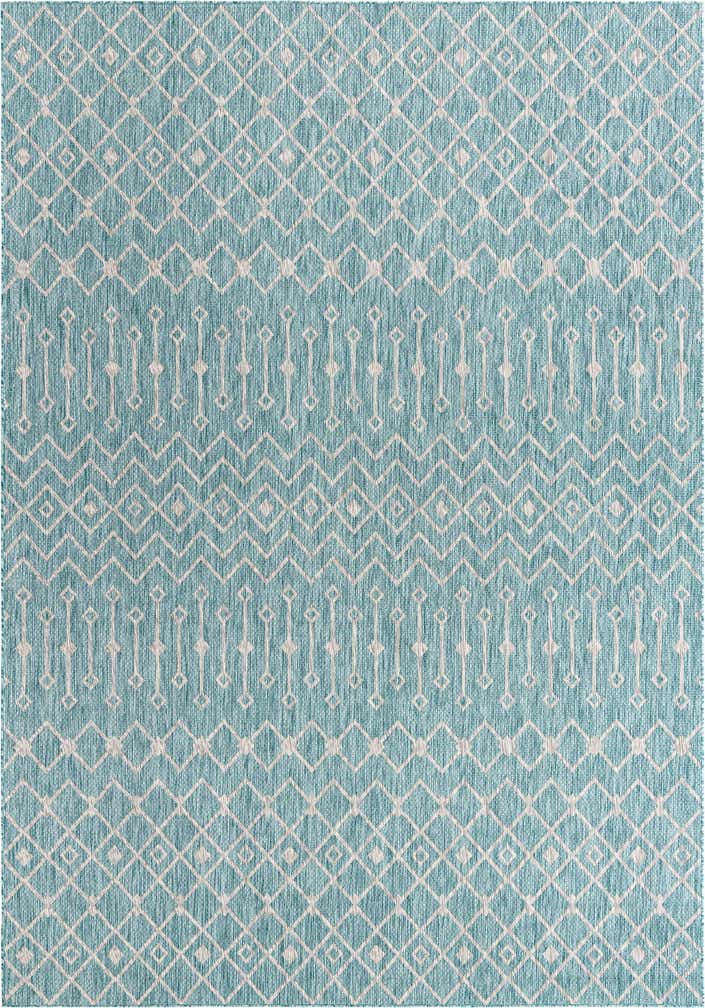 10' x 14' Easy-Clean Lattice Indoor / Outdoor Rug