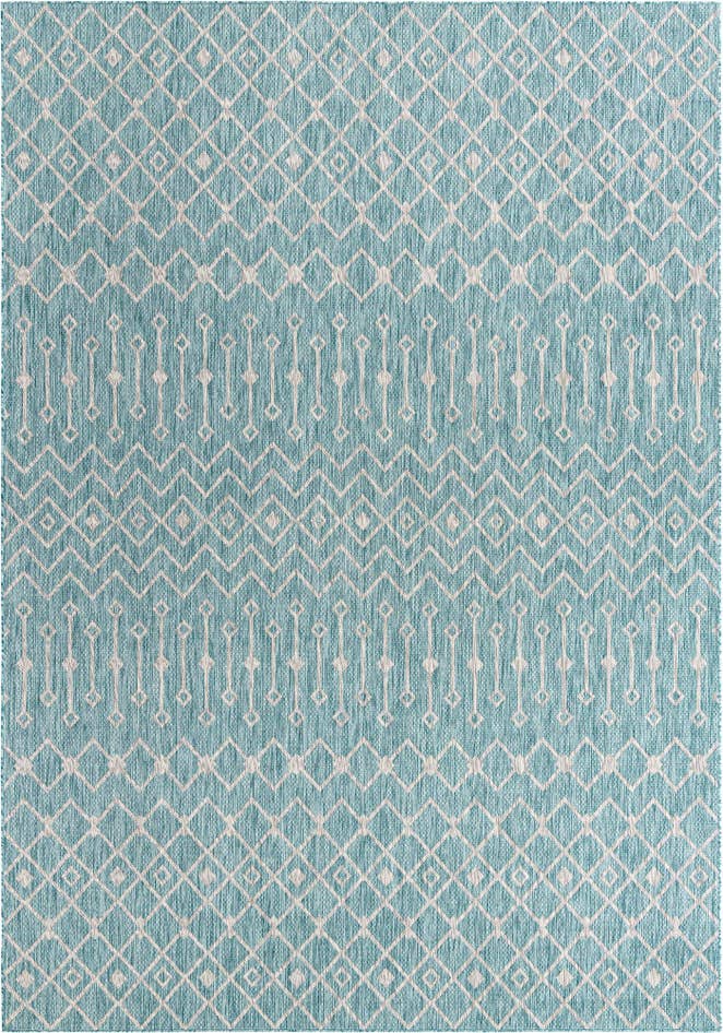 Detail image of 10' x 14' Easy-Clean Lattice Indoor / Outdoor Rug