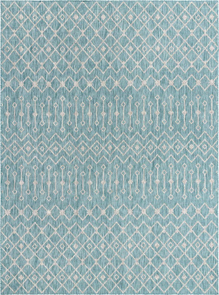Detail image of 10' x 13' Easy-Clean Lattice Indoor / Outdoor Rug
