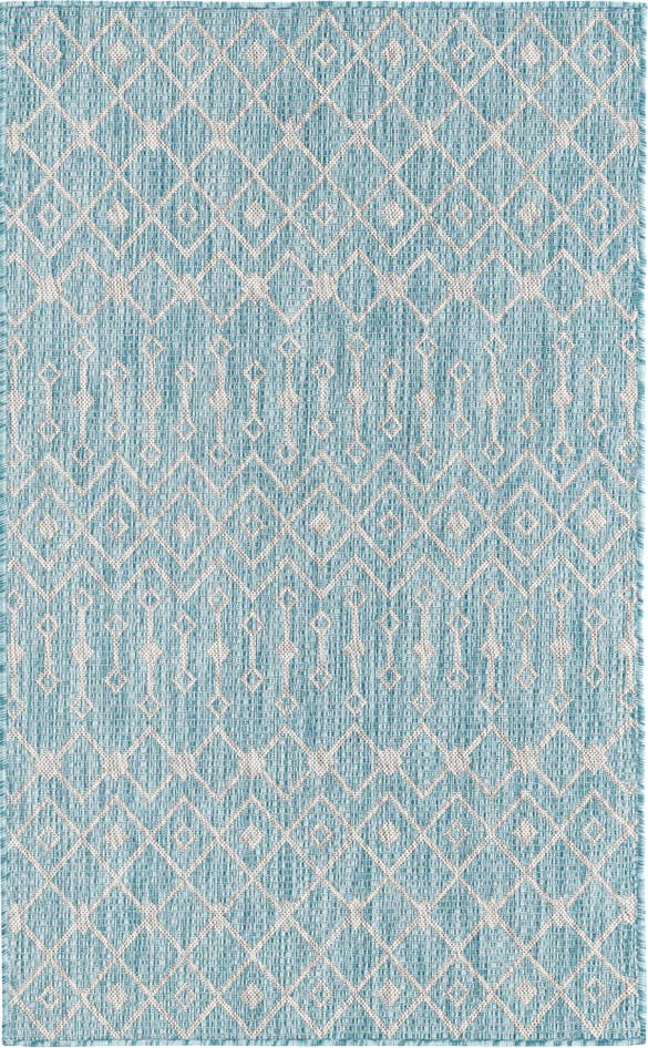 Detail image of 3' x 5' 3 Easy-Clean Lattice Indoor / Outdoor Rug