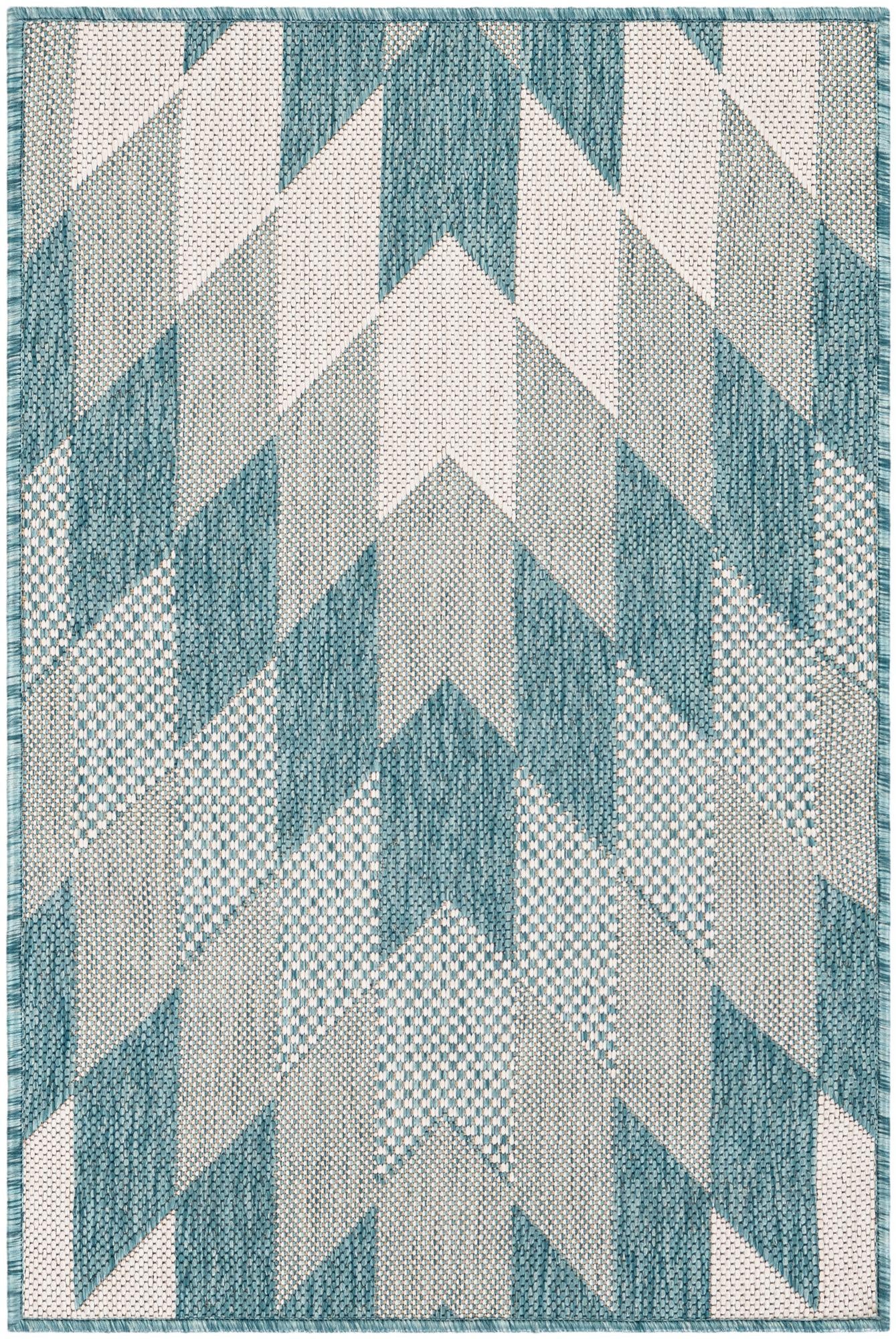 2' x 3' Easy-Clean Modern Indoor / Outdoor Rug