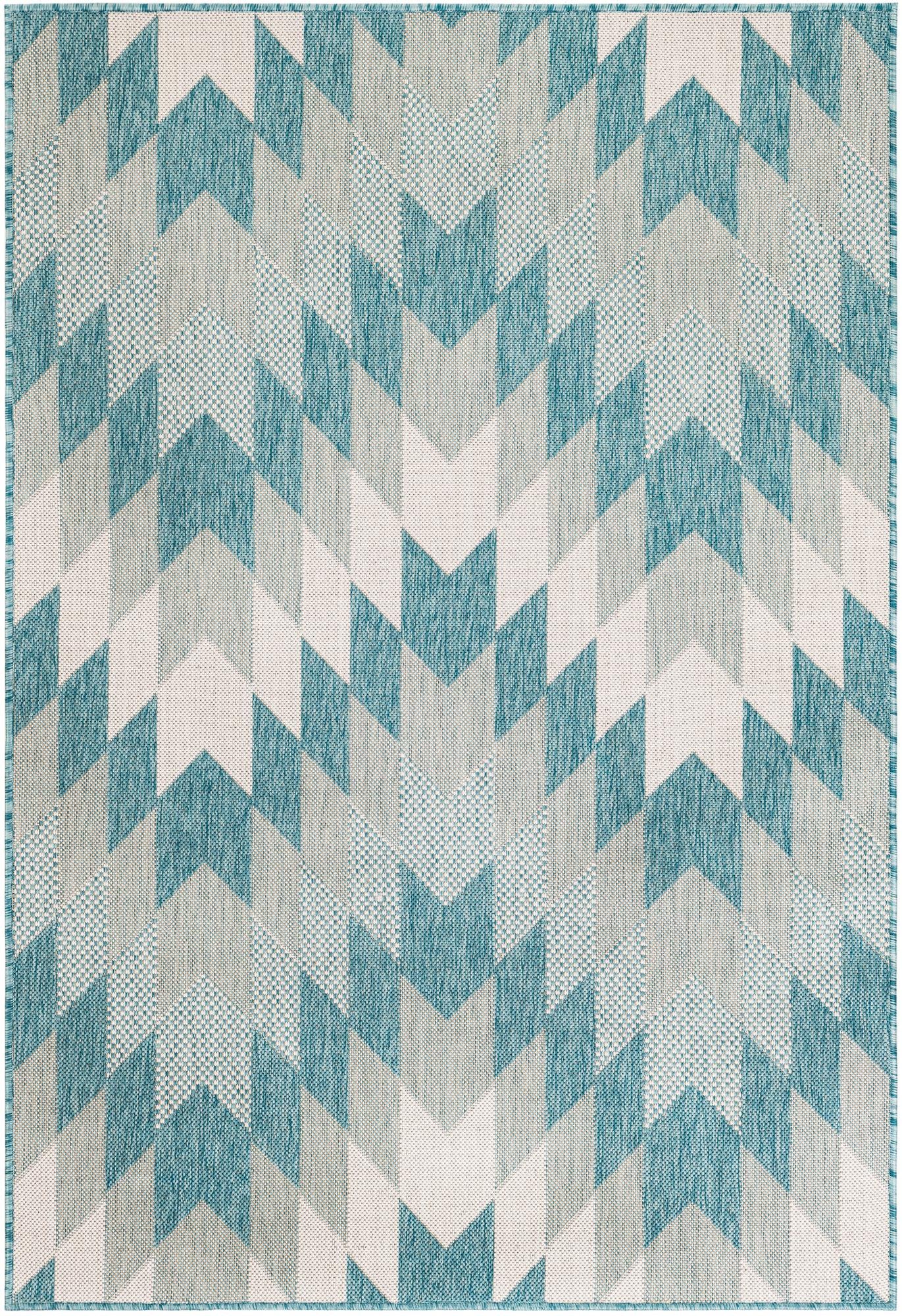 4' x 6' Easy-Clean Modern Indoor / Outdoor Rug