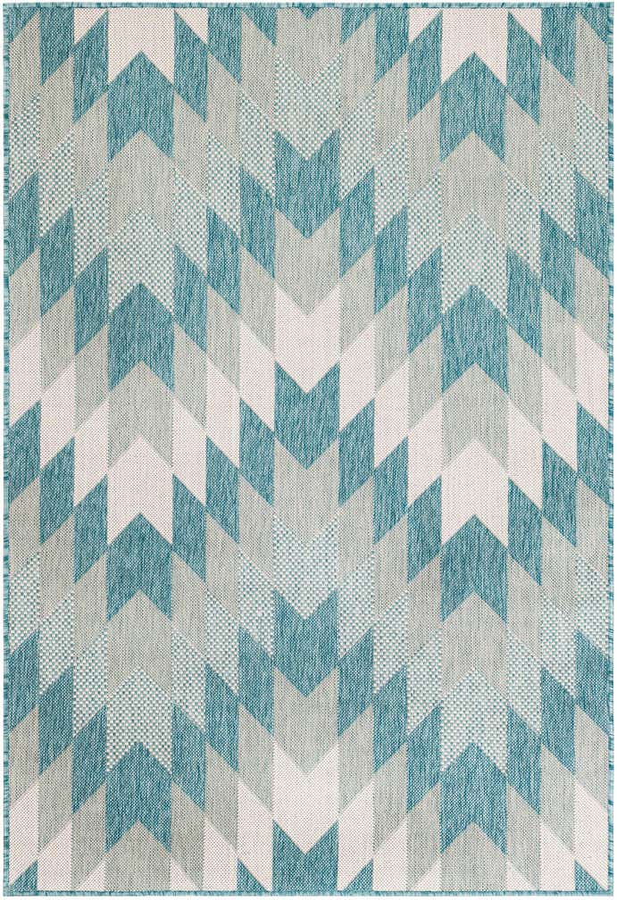 4' x 6' Easy-Clean Modern Indoor / Outdoor Rug