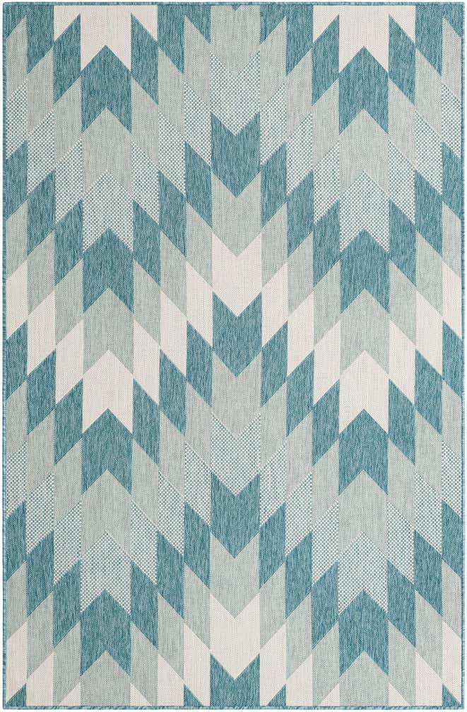 5' 3 x 8' Easy-Clean Modern Indoor / Outdoor Rug