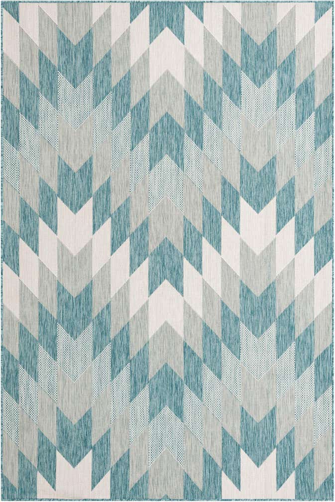 6' x 9' Easy-Clean Modern Indoor / Outdoor Rug