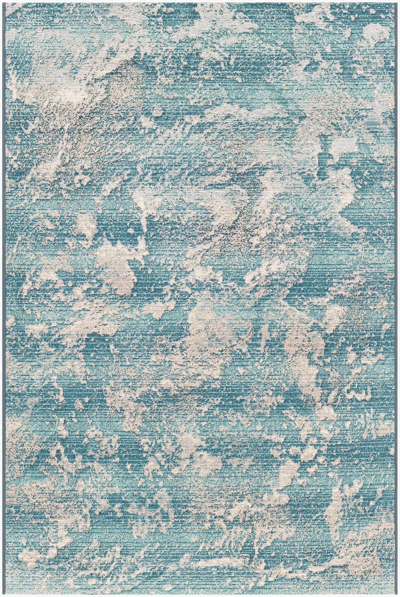 Primary image 4' x 6'  Washable Modern Indoor / Outdoor Rug