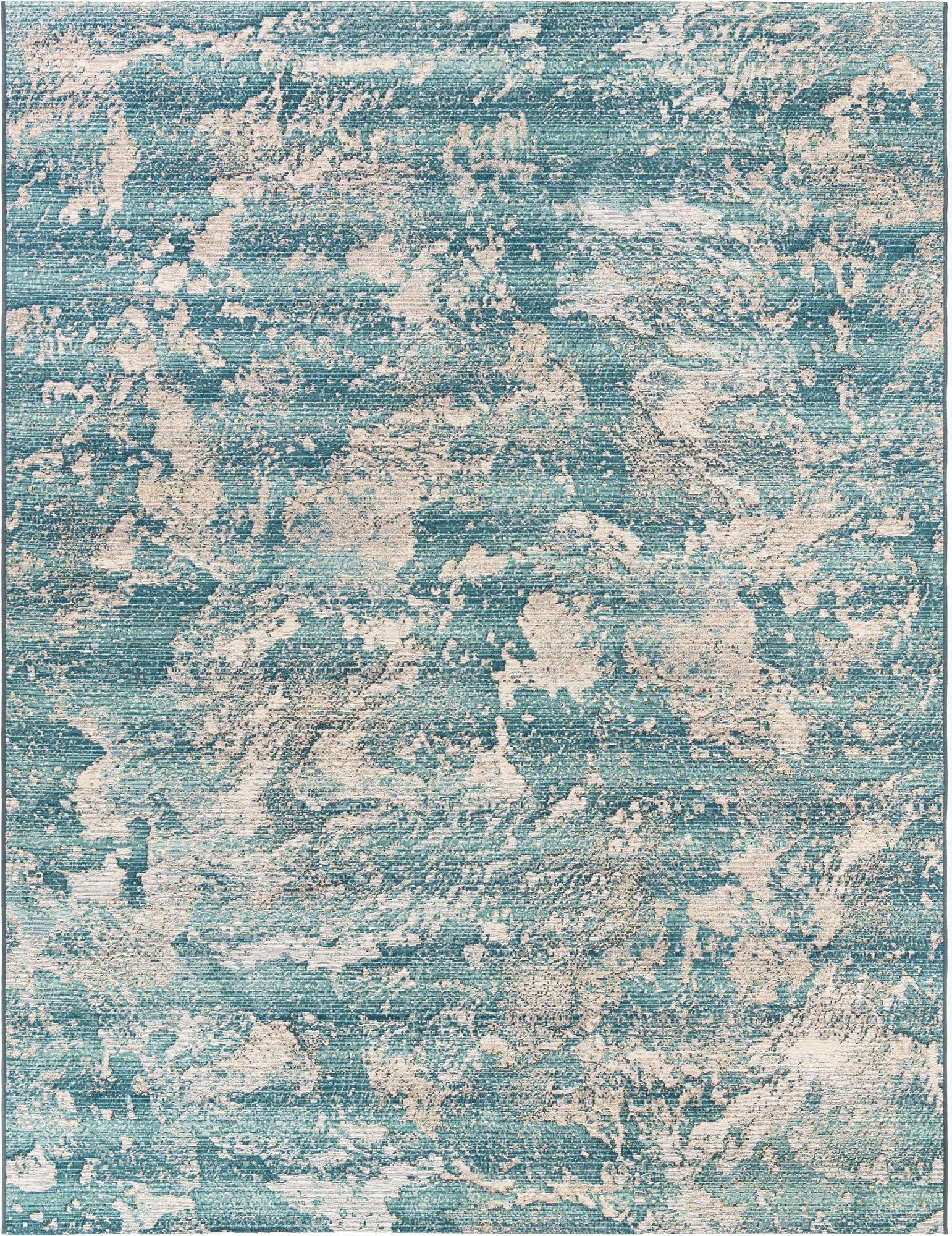 Primary image 7' 10 x 10'  Washable Modern Indoor / Outdoor Rug