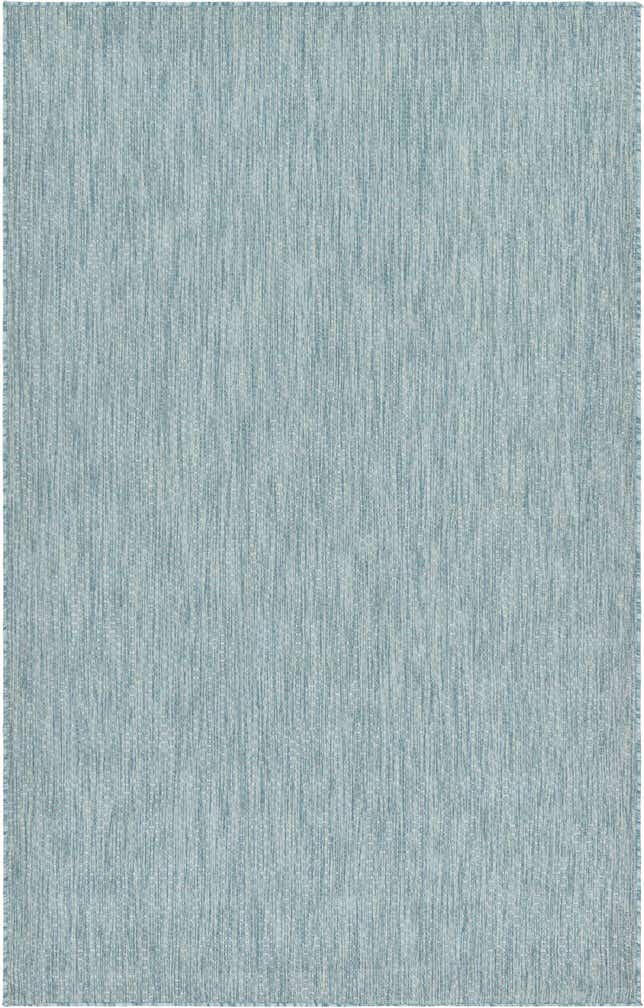 5' 3 x 8' Easy-Clean Solid Indoor / Outdoor Rug