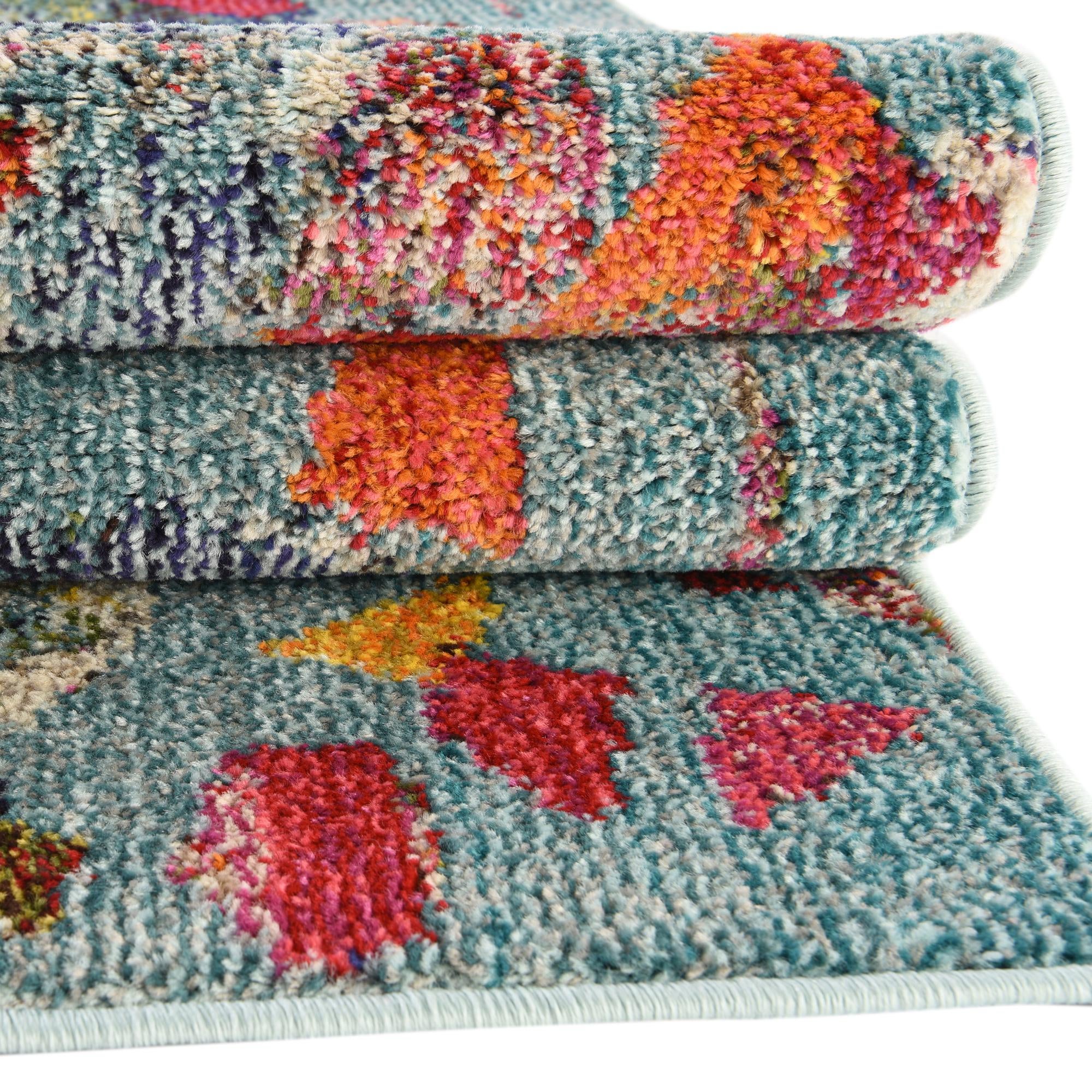 9' x 12' Washable Vivid Rug