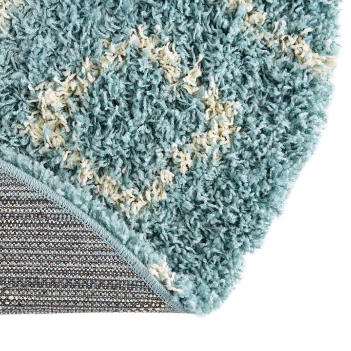 7' 10 x 7' 10 Lattice Shag Round Rug