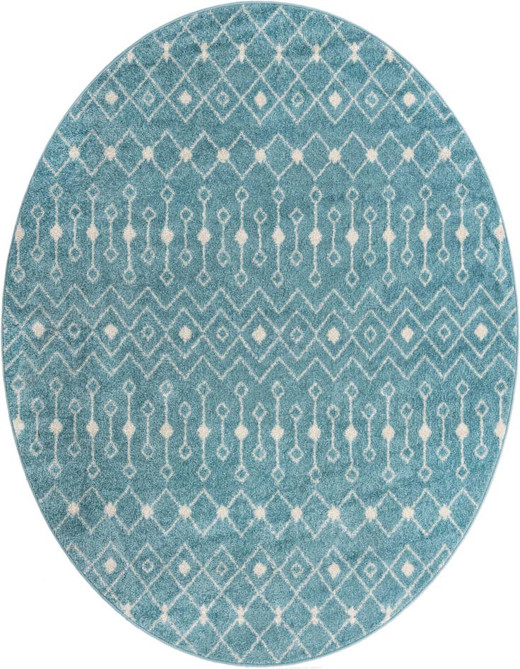Detail image of 7' 10 x 7' 10 Moroccan Trellis Round Rug