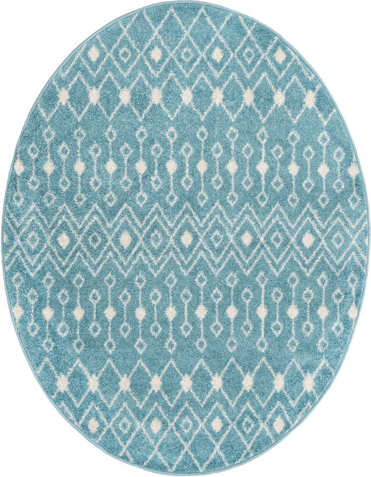 Detail image of 5' 3 x 5' 3 Moroccan Trellis Round Rug