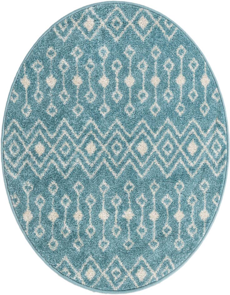 Detail image of 3' 3 x 3' 3 Moroccan Trellis Round Rug