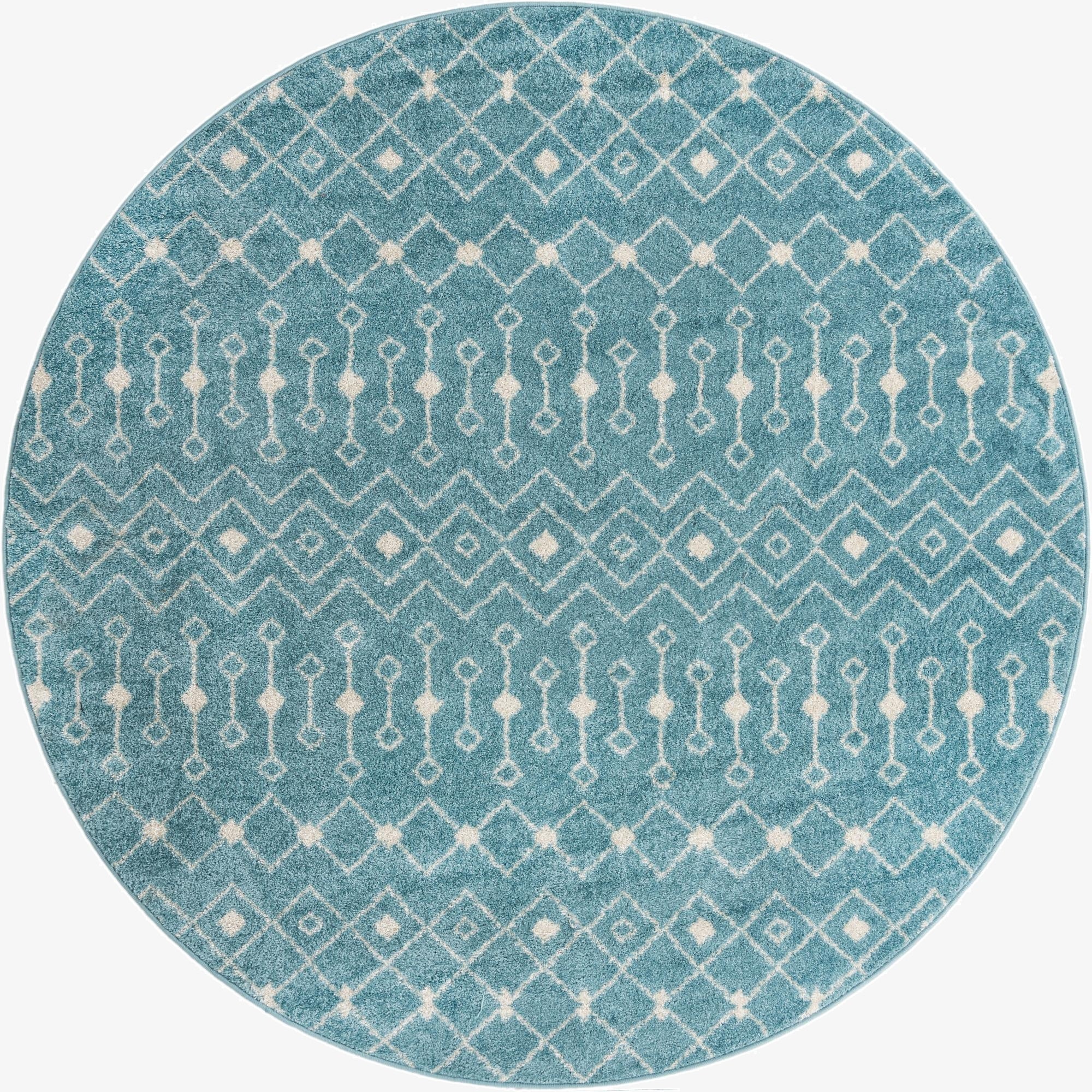 240cm x 240cm Moroccan Trellis Round Alfombra