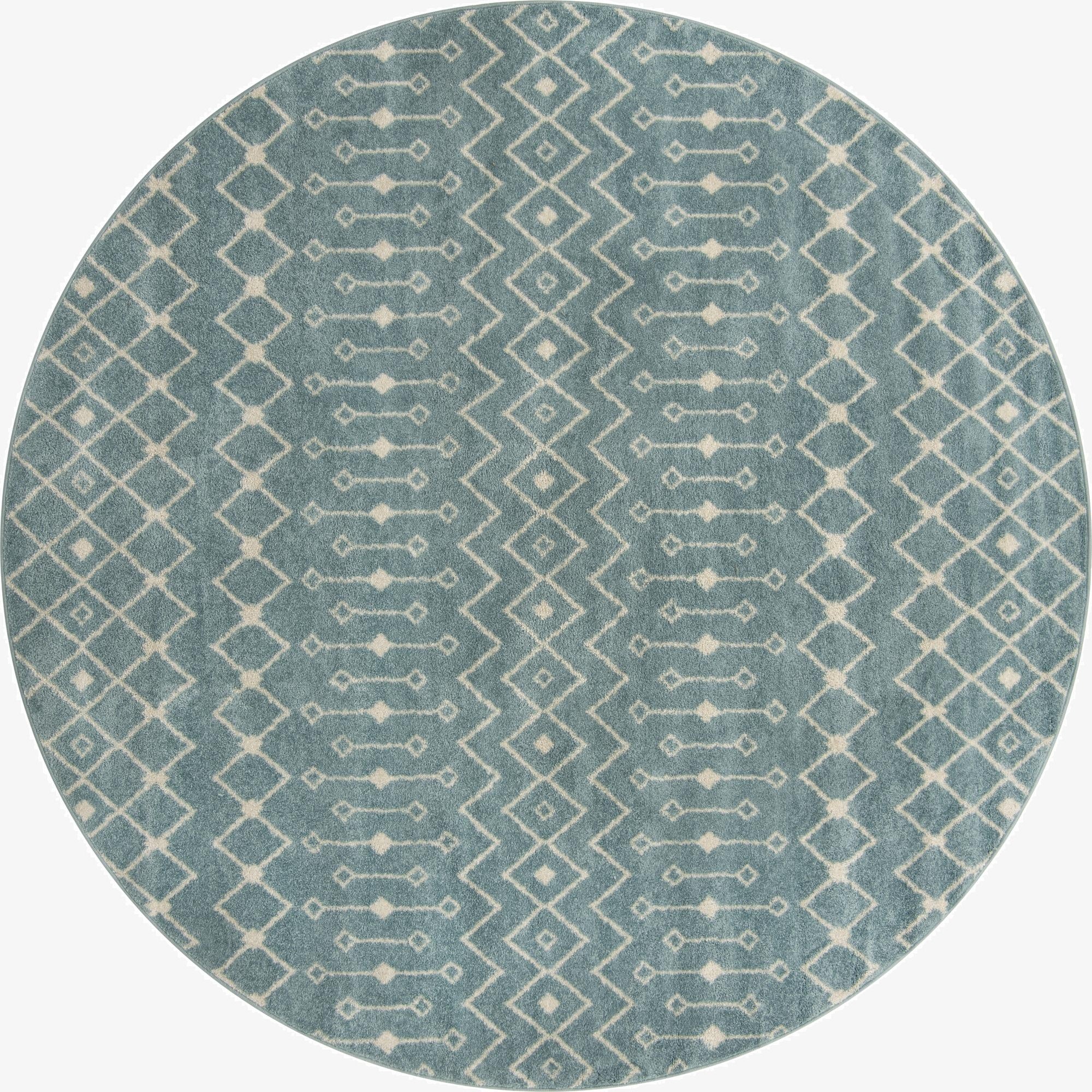 Primary image 10' x 10' Moroccan Trellis Round Rug