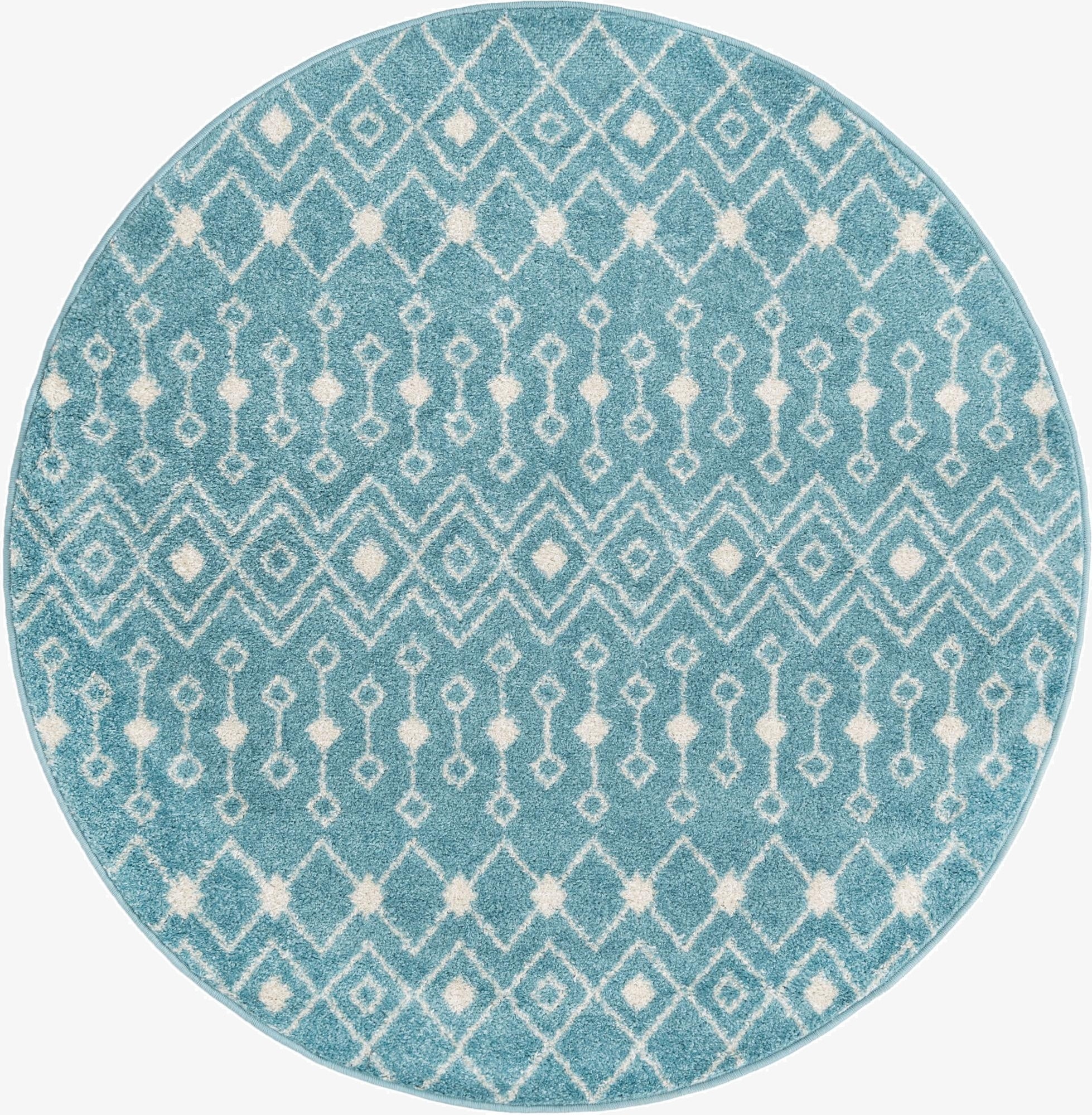 Primary image 5' 3 x 5' 3 Moroccan Trellis Round Rug