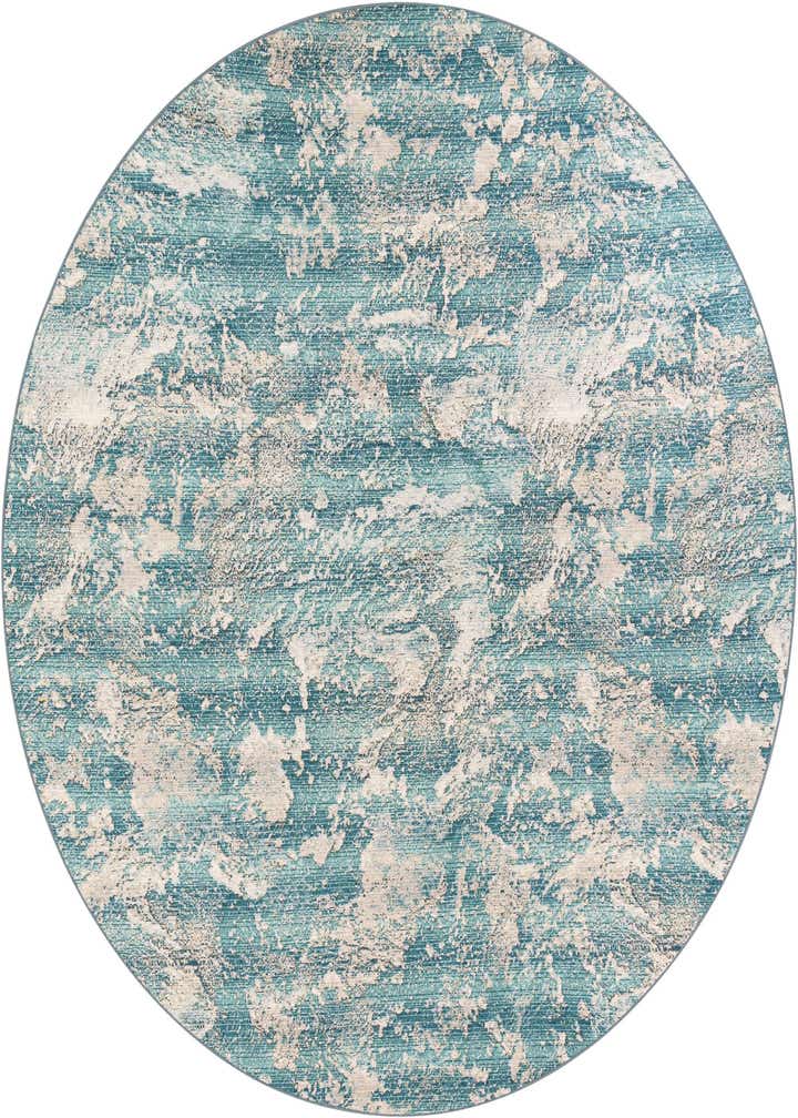 10' x 10' Easy-Clean Modern Indoor / Outdoor Round Rug