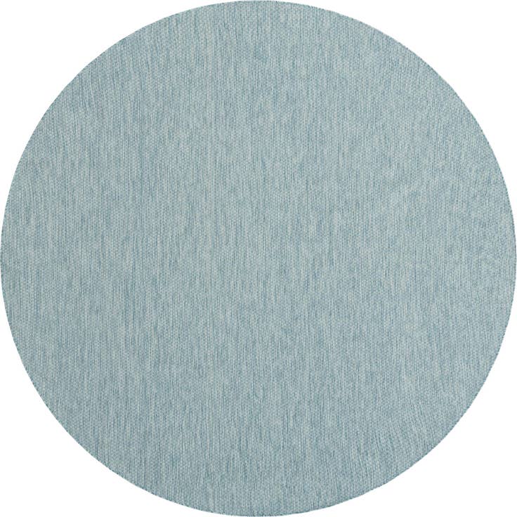 Detail image of 13' x 13' Easy-Clean Solid Indoor / Outdoor Round Rug