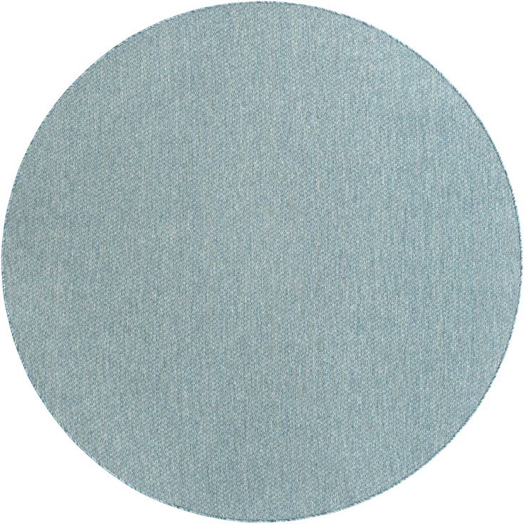 Detail image of 7' 10 x 7' 10 Easy-Clean Solid Indoor / Outdoor Round Rug