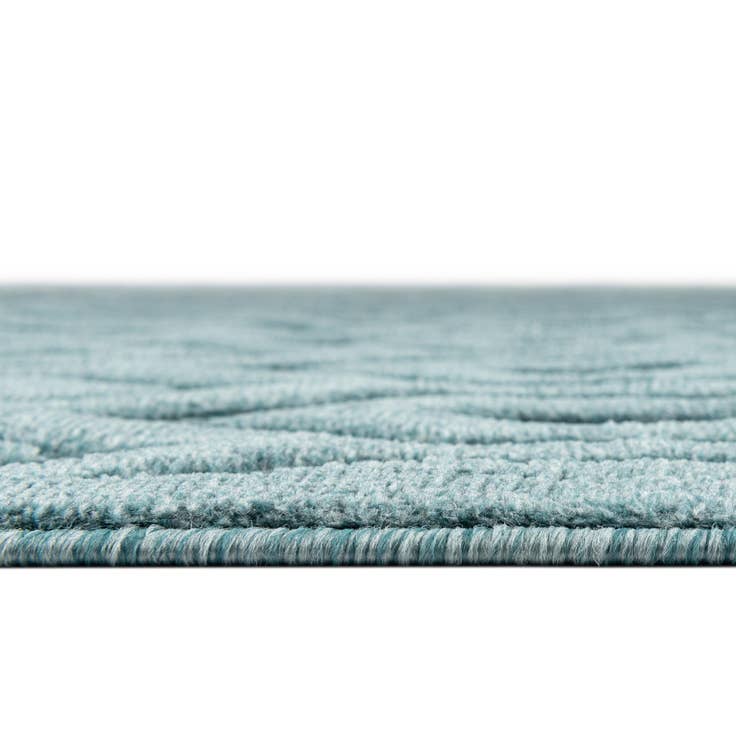 Detail image of 7' x 7' Easy-Clean Trellis Textured Indoor / Outdoor Round Rug