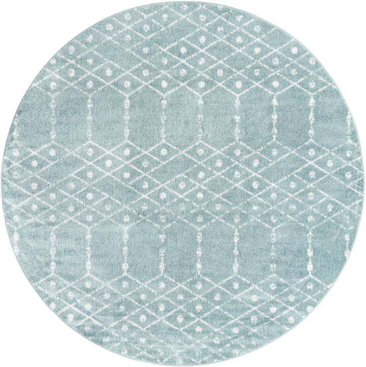Detail image of 5' 3 x 5' 3 Paxon Trellis Round Rug