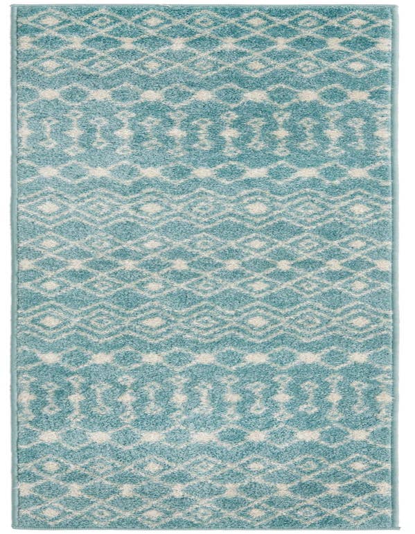 Detail image of 2' x 7' Moroccan Trellis Runner Rug