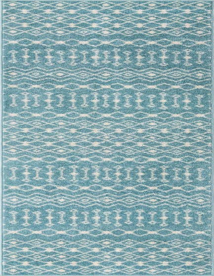 Detail image of 2' 7 x 12' Moroccan Trellis Runner Rug