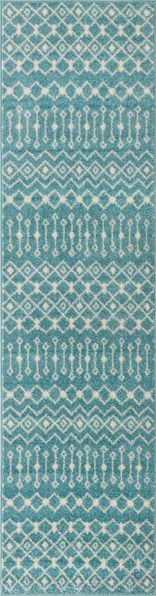 2' 7 x 10' Moroccan Trellis Runner Rug