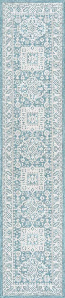 2' 7 x 12' Easy-Clean Aztec Indoor / Outdoor Runner Rug