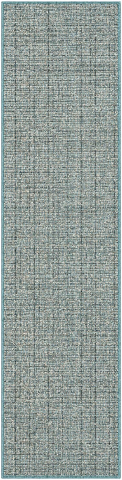 2' x 8' Easy-Clean Checkered Indoor / Outdoor Runner Rug