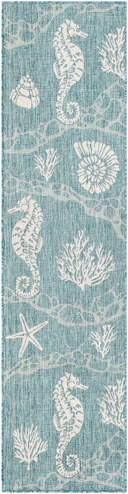 2' x 8' Easy-Clean Coastal Indoor / Outdoor Runner Rug