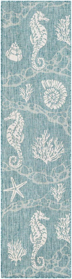 Detail image of 2' x 8' Easy-Clean Coastal Indoor / Outdoor Runner Rug