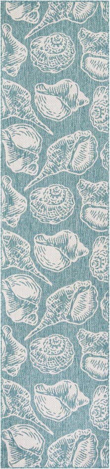Detail image of 2' 7 x 12' Easy-Clean Coastal Indoor / Outdoor Runner Rug