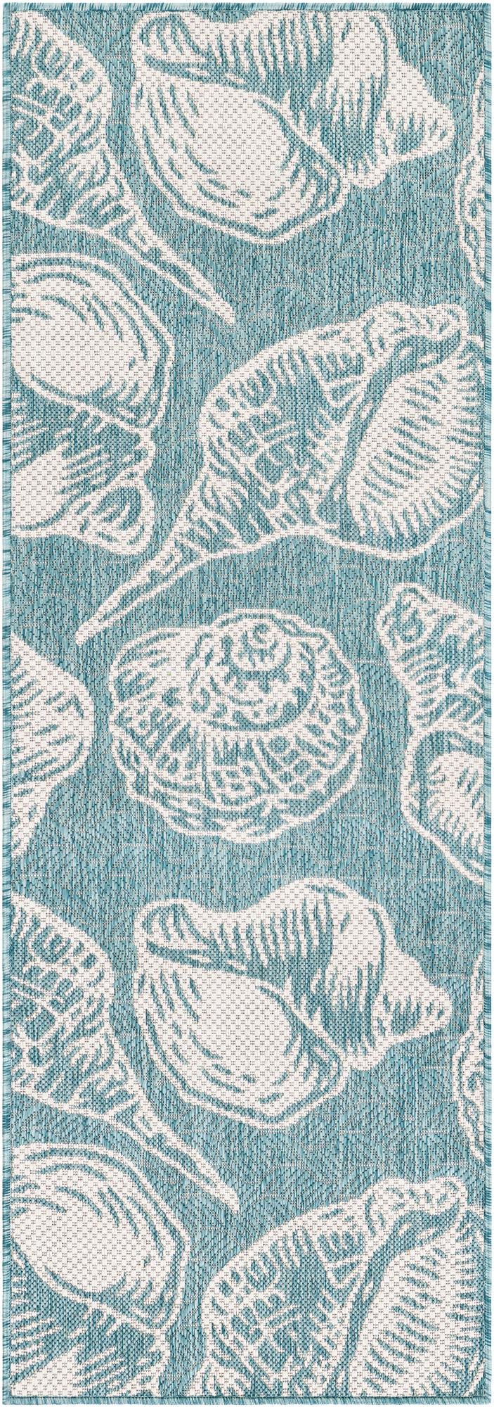 2' x 6' Easy-Clean Coastal Indoor / Outdoor Runner Rug